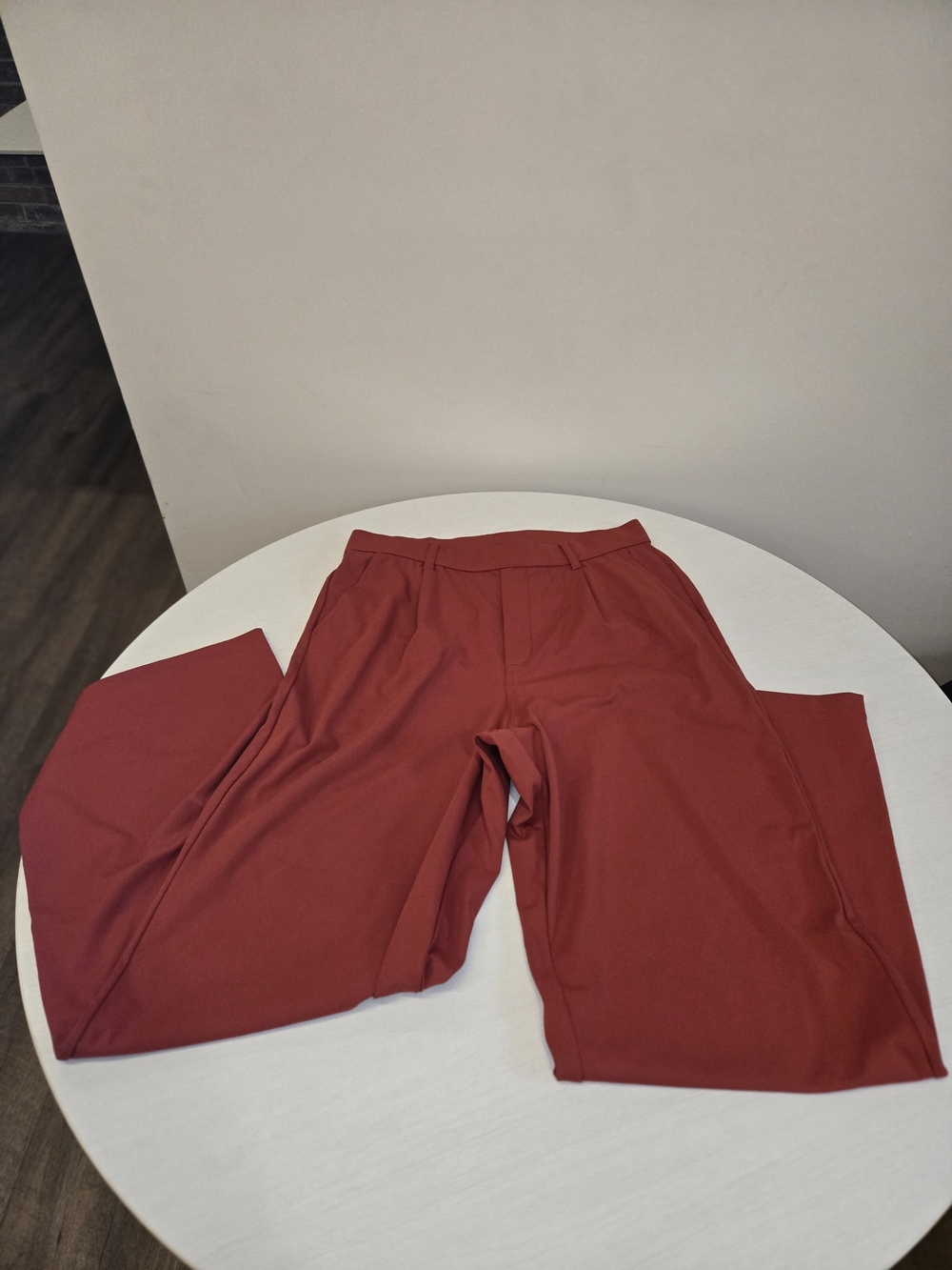 Women's HALARA Rust Red Dress Pants - Classic Tailored Fit : Medium